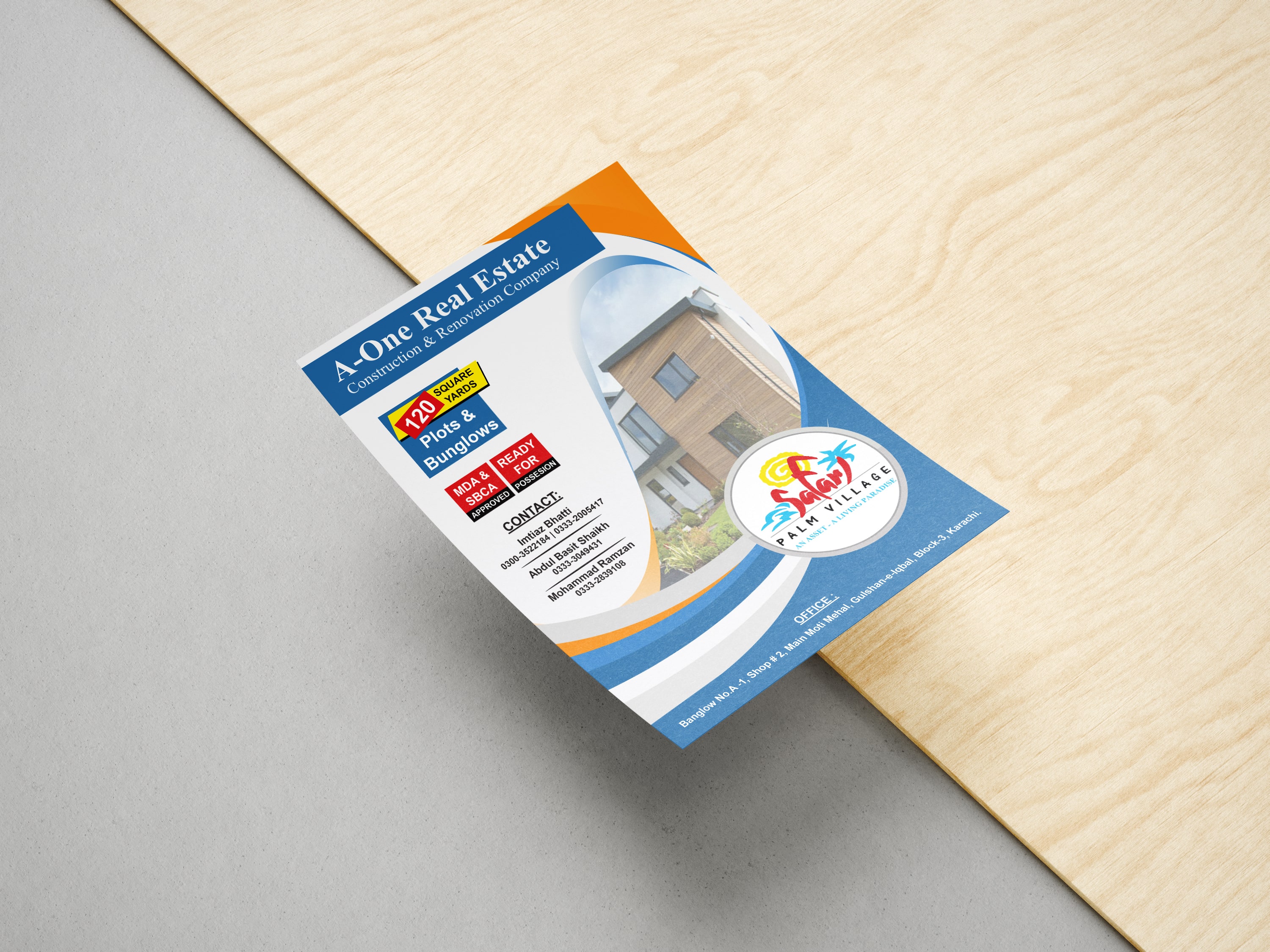 A5 modern flyer design Denver marketing