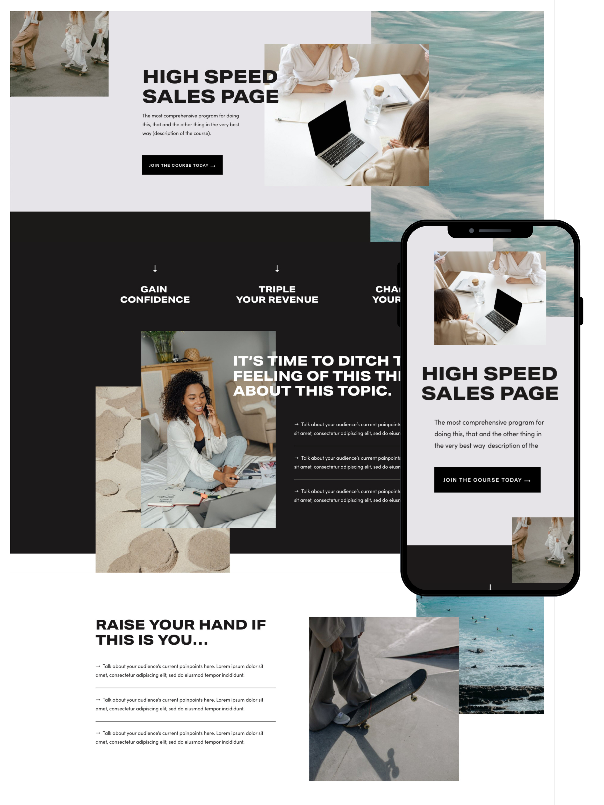 Sales Page Design | Elite Launch Design - Create in Denver for Higher Conversions