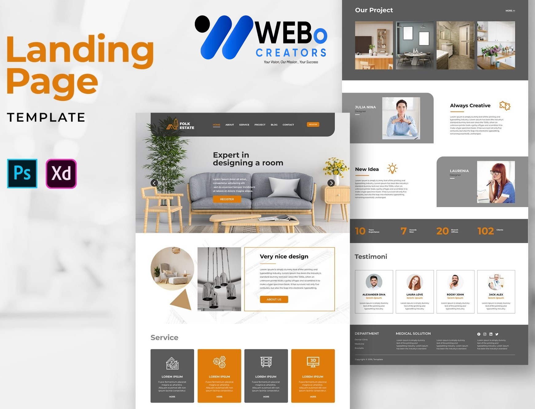 Creative Landing Page Designs, Themes, Graphic Elements for Denver Businesses 2026