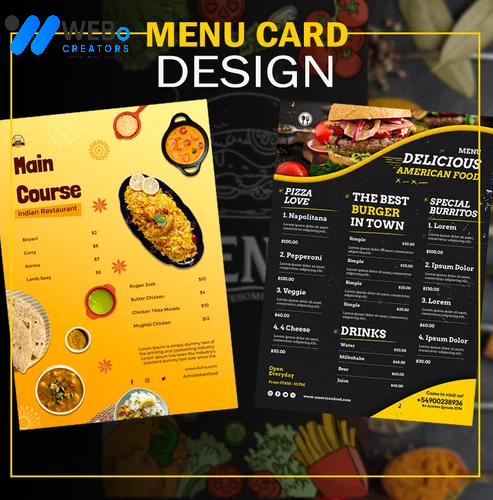 Restaurant digital menu board Denver menu printing services online food menu design 2026