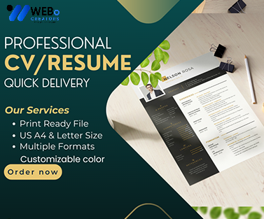 Elegant Resume Design Service, CV designs, CV writing in Denver For Gain Job